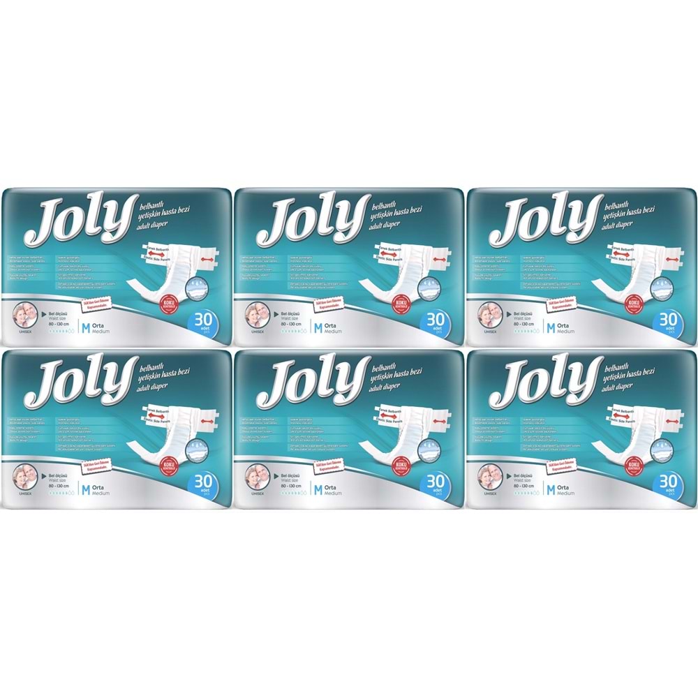 Joly Yetişkin Bezi Bel Bantlı M - Orta - Medium 180 Adet