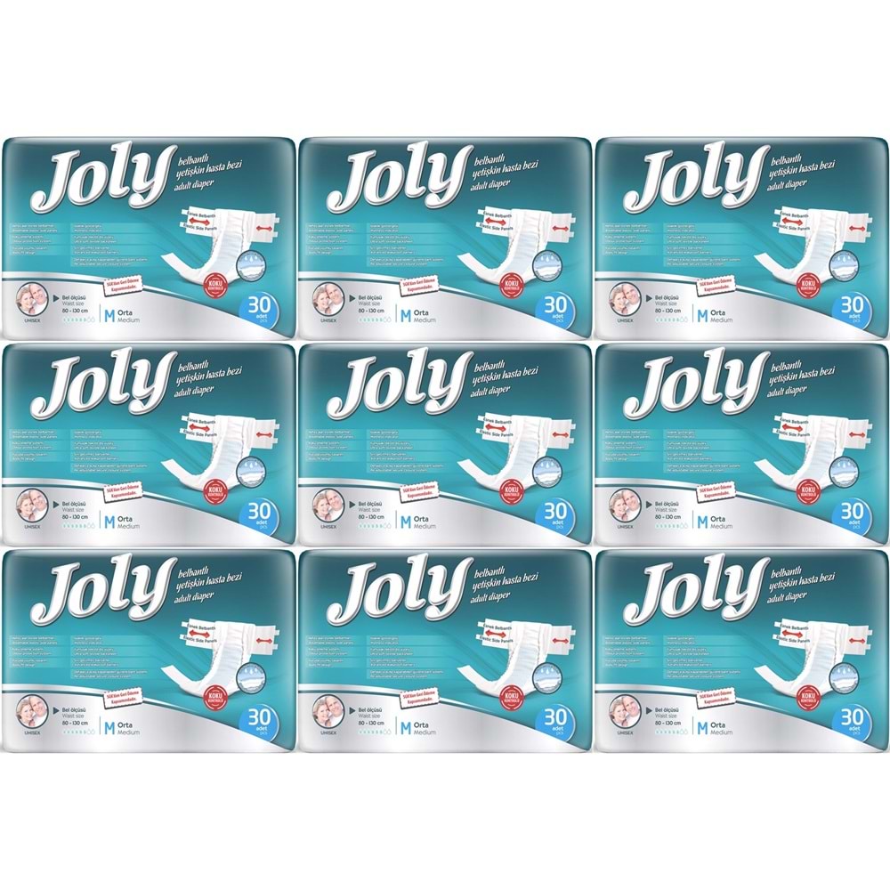 Joly Yetişkin Bezi Bel Bantlı M - Orta - Medium 270 Adet