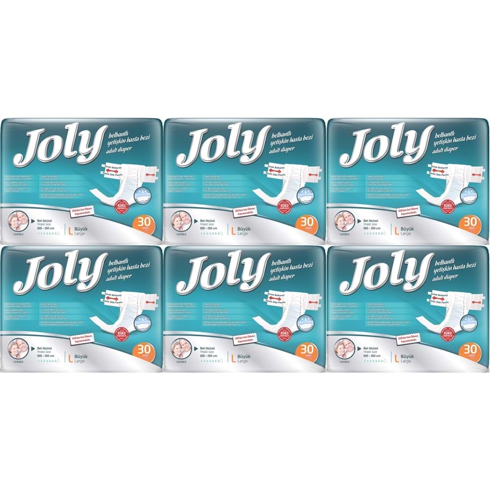 Joly Yetişkin Bezi Bel Bantlı L - Büyük - Large 180 Adet