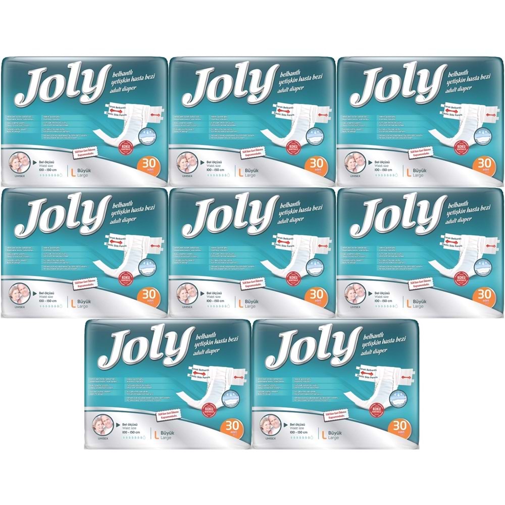 Joly Yetişkin Bezi Bel Bantlı L - Büyük - Large 240 Adet