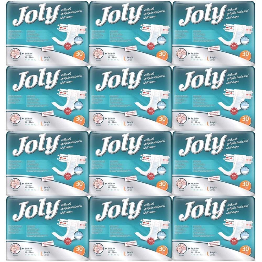Joly Yetişkin Bezi Bel Bantlı L - Büyük - Large 360 Adet
