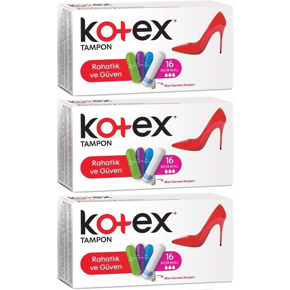 Kotex Tampon Normal 48 Li Set (3PK*16)