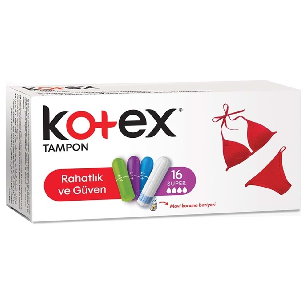 Kotex Tampon Süper 384 Lü Set (24PK*16)