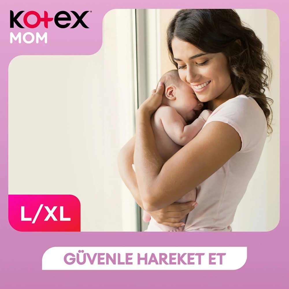 Kotex Mom Lohusa Külodu - Külot Bez L - Large - Büyük / XL - Extra Large - 16 Lı Set (2PK*8)