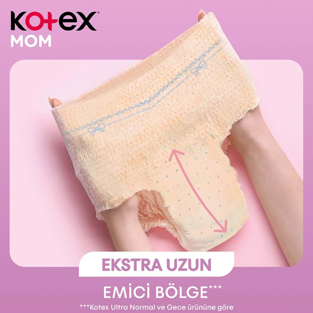 Kotex Mom Lohusa Külodu - Külot Bez L - Large - Büyük / XL - Extra Large - 48 Li Set (6PK*8)