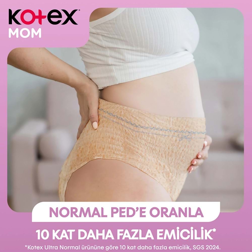 Kotex Mom Lohusa Külodu - Külot Bez L - Large - Büyük / XL - Extra Large - 96 Lı Set (12PK*8)
