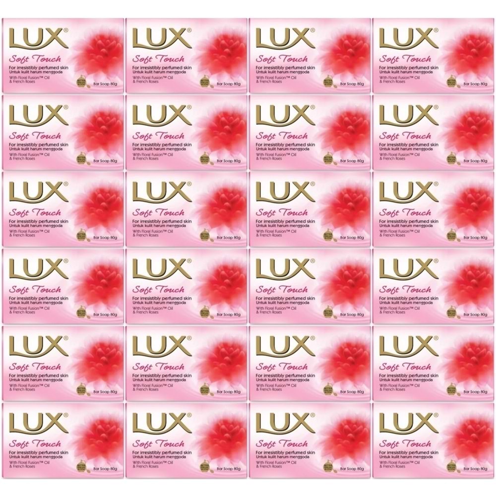 Lux Sabun 80GR Soft Touch (Yumuşak Dokunuş) (24 Lü Set)
