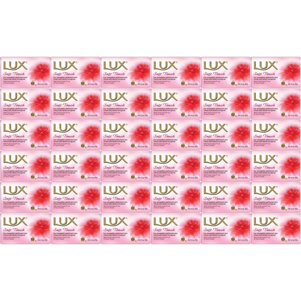 Lux Sabun 80GR Soft Touch (Yumuşak Dokunuş) (36 Lı Set)
