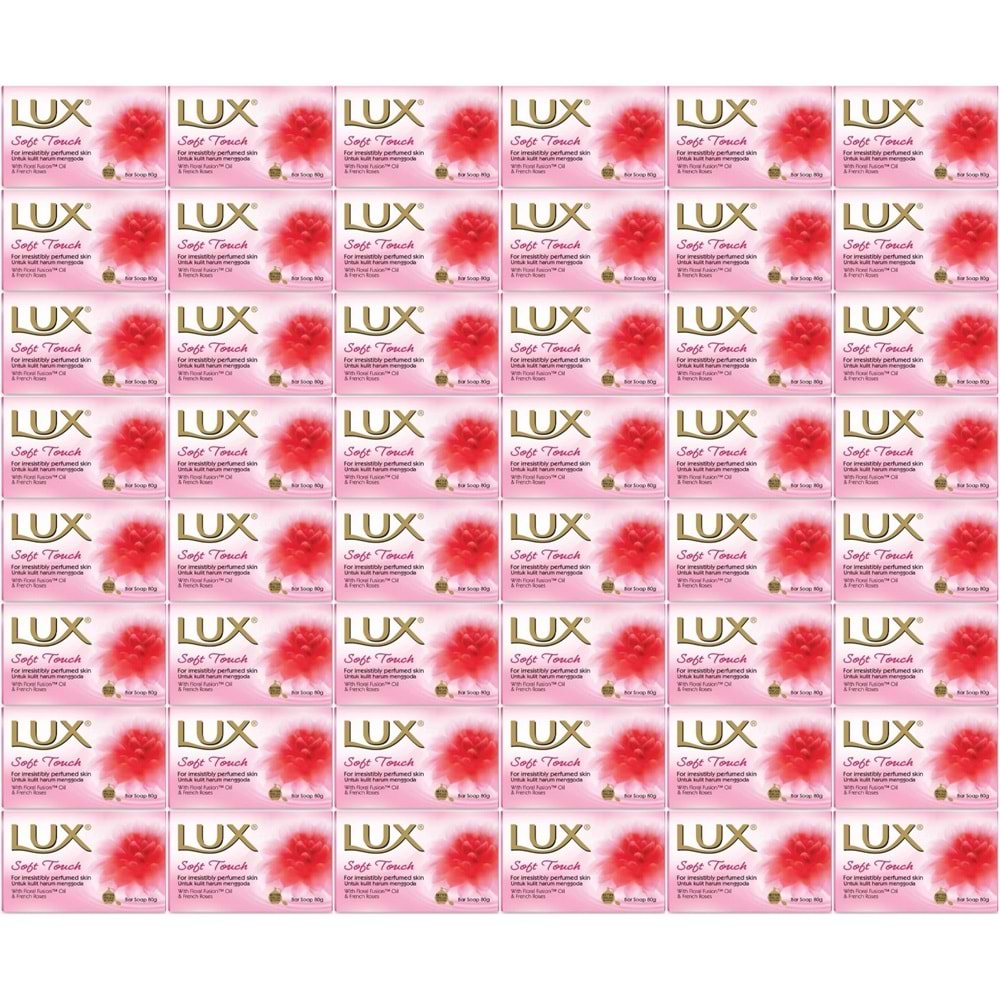 Lux Sabun 80GR Soft Touch (Yumuşak Dokunuş) (48 Li Set)