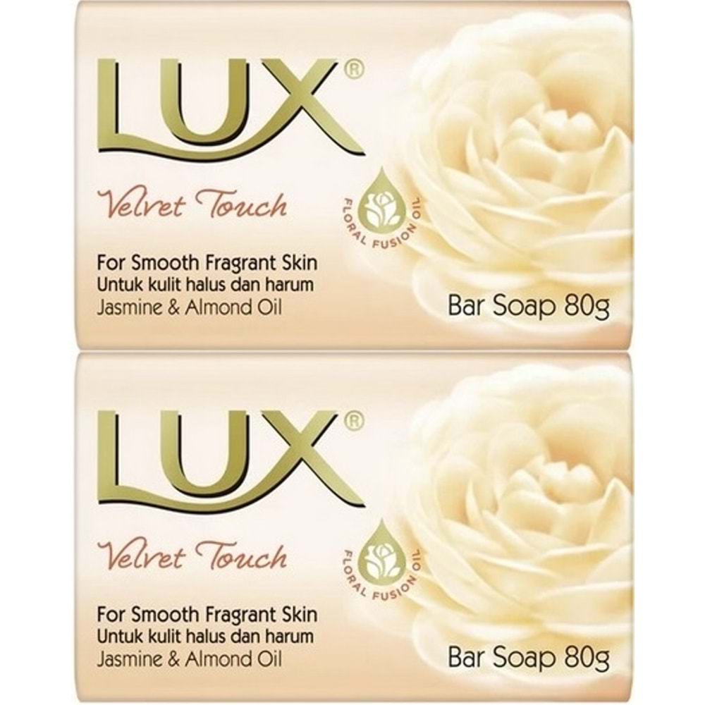 Lux Sabun 80GR Velvet Touch (Kadife Dokunuş) (2 Li Set)