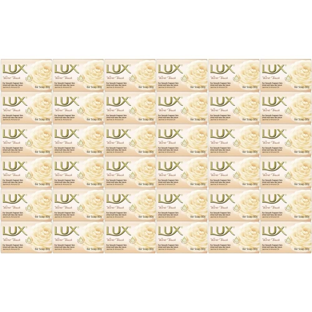 Lux Sabun 80GR Velvet Touch (Kadife Dokunuş) (36 Lı Set)