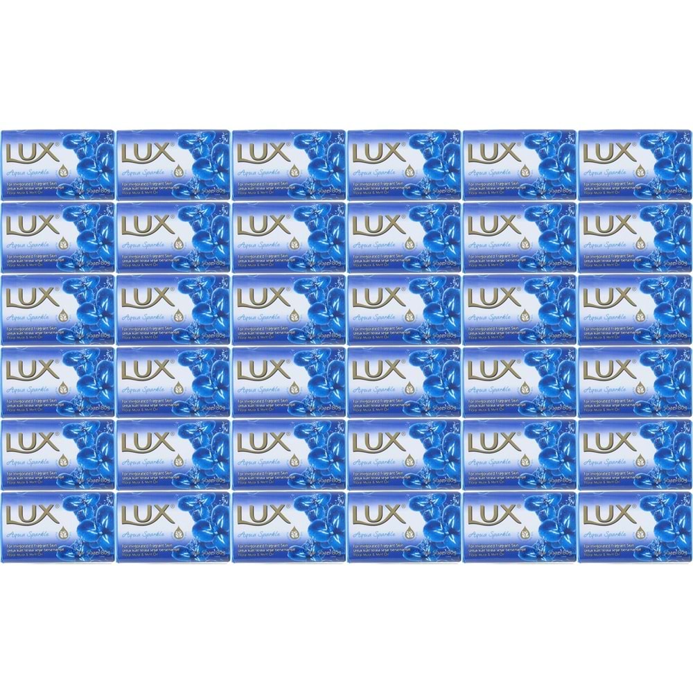 Lux Sabun 80GR Aqua Sparkle (Su Gibi Işıltı) (36 Lı Set)
