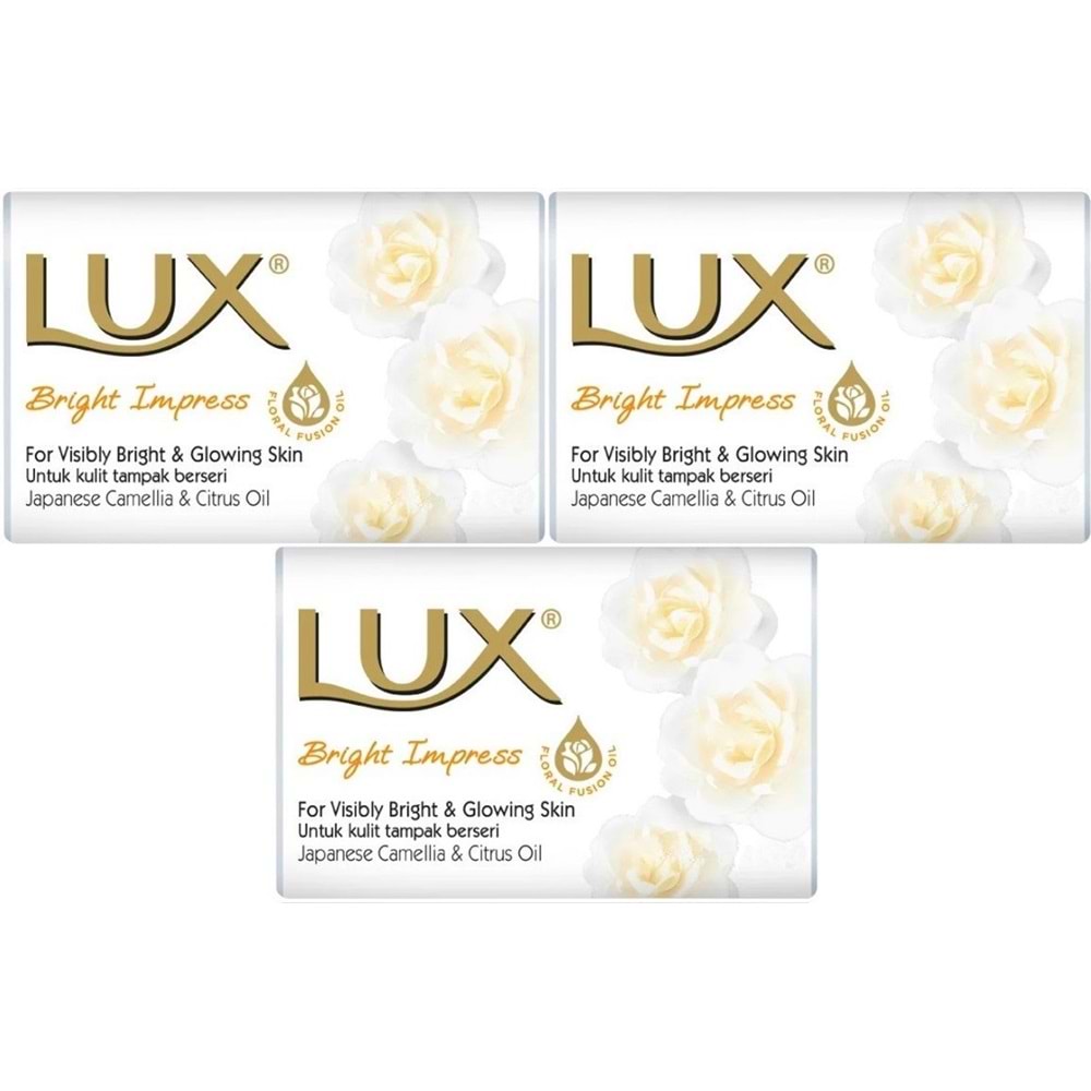 Lux Sabun 80GR Bright Impress (Etkileyici Parlaklık) (3 Lü Set)