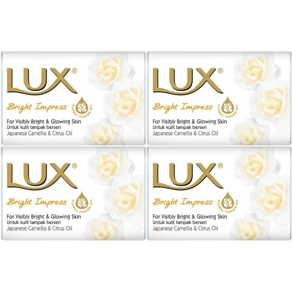 Lux Sabun 80GR Bright Impress (Etkileyici Parlaklık) (4 Lü Set)