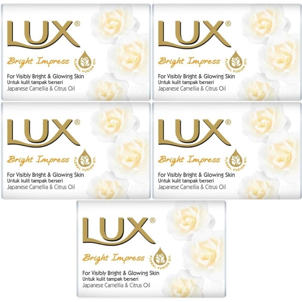 Lux Sabun 80GR Bright Impress (Etkileyici Parlaklık) (5 Li Set)