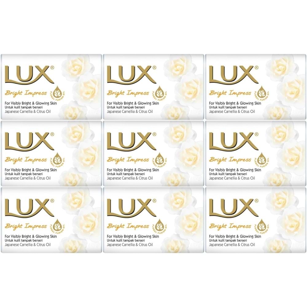 Lux Sabun 80GR Bright Impress (Etkileyici Parlaklık) (9 Lu Set)