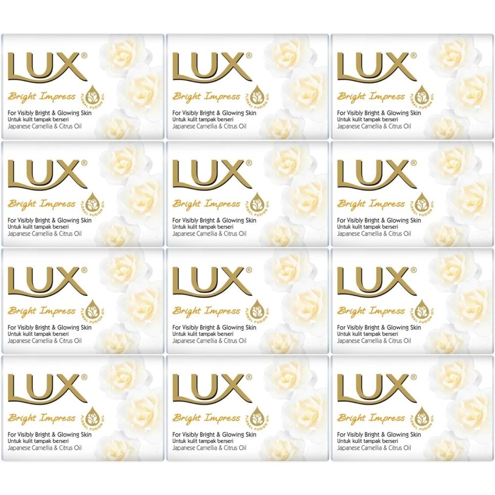 Lux Sabun 80GR Bright Impress (Etkileyici Parlaklık) (12 Li Set)