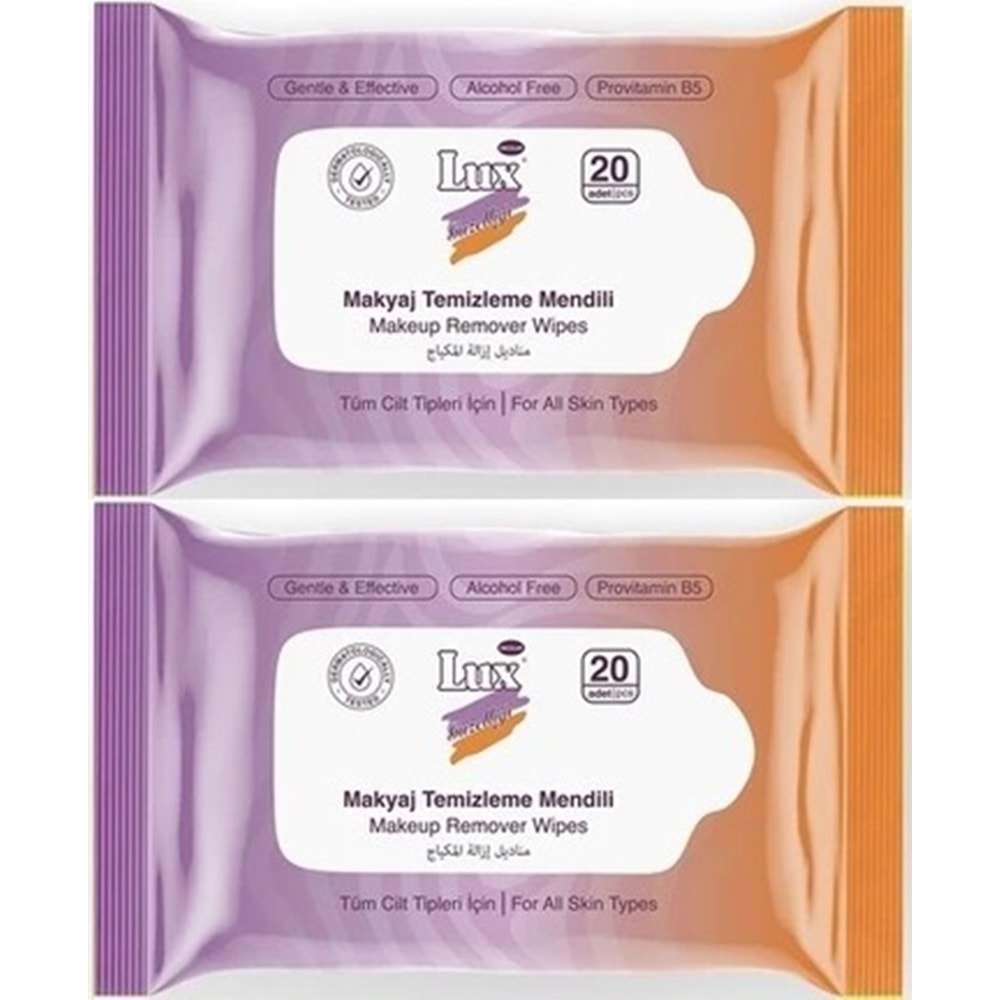 Lux Makyaj Temizleme Mendili Havlu 40 Yaprak (2PK*20)