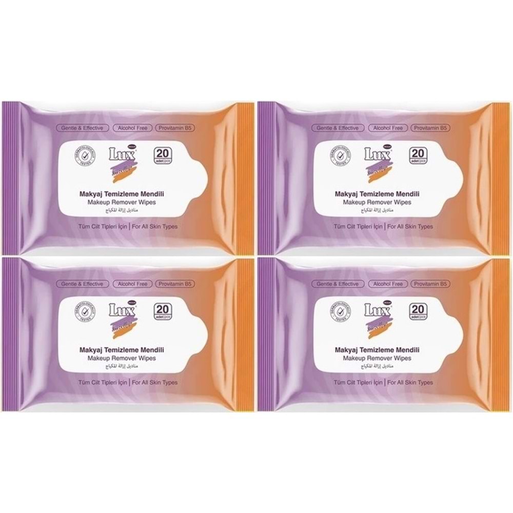 Lux Makyaj Temizleme Mendili Havlu 80 Yaprak (4PK*20)