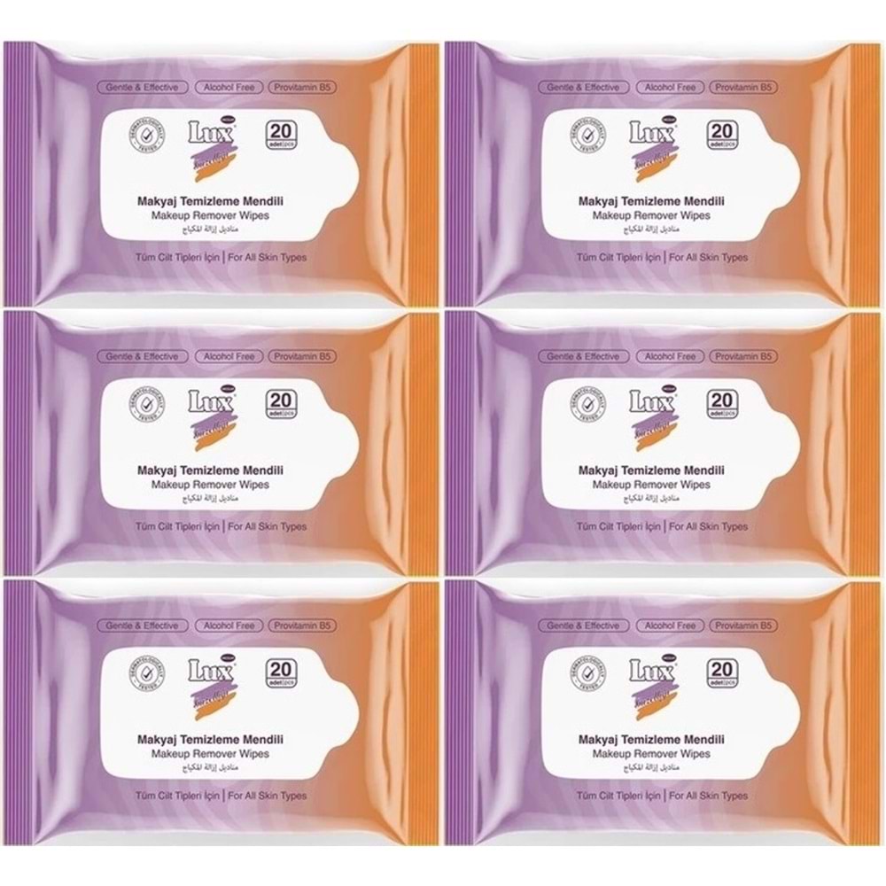 Lux Makyaj Temizleme Mendili Havlu 120 Yaprak (6PK*20)