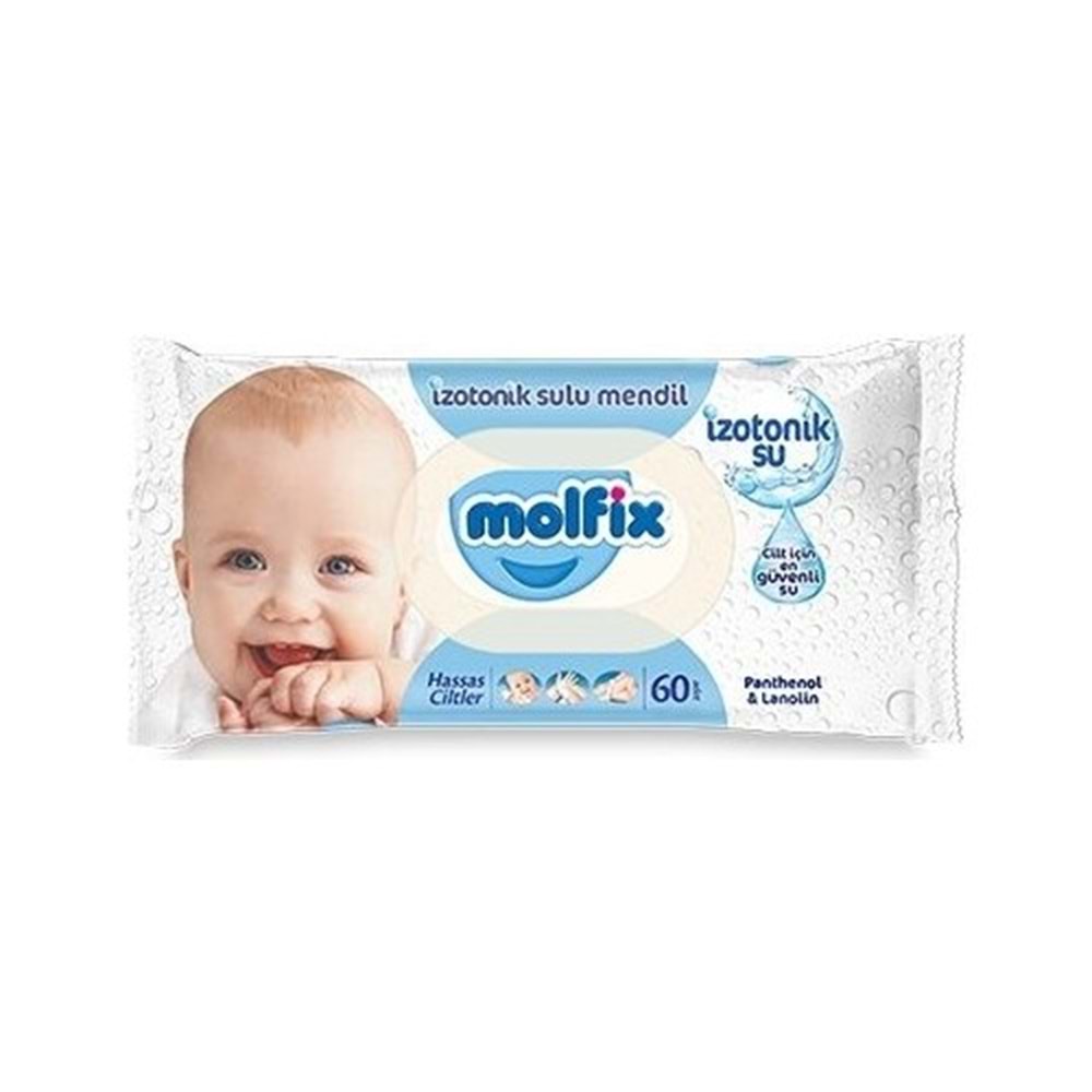 Molfix Islak Havlu Mendil İzotonik Hassas Ciltler 36 Lı Set 60 Yaprak Plastik Kapaklı