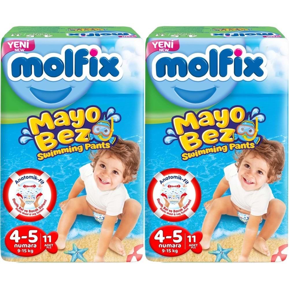 Molfix SwimminG Pants Mayo Bez Beden :4-5 9-15 KG 22 Adet