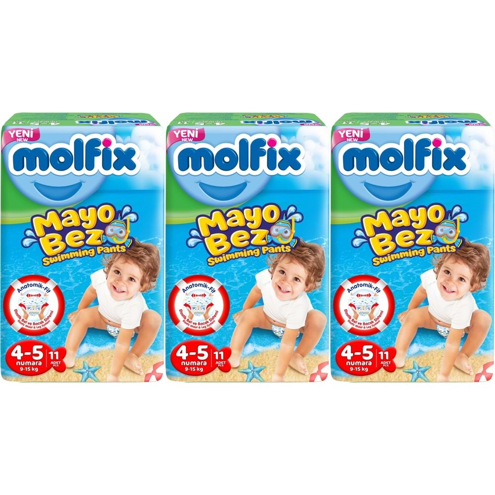 Molfix SwimminG Pants Mayo Bez Beden :4-5 9-15 KG 33 Adet