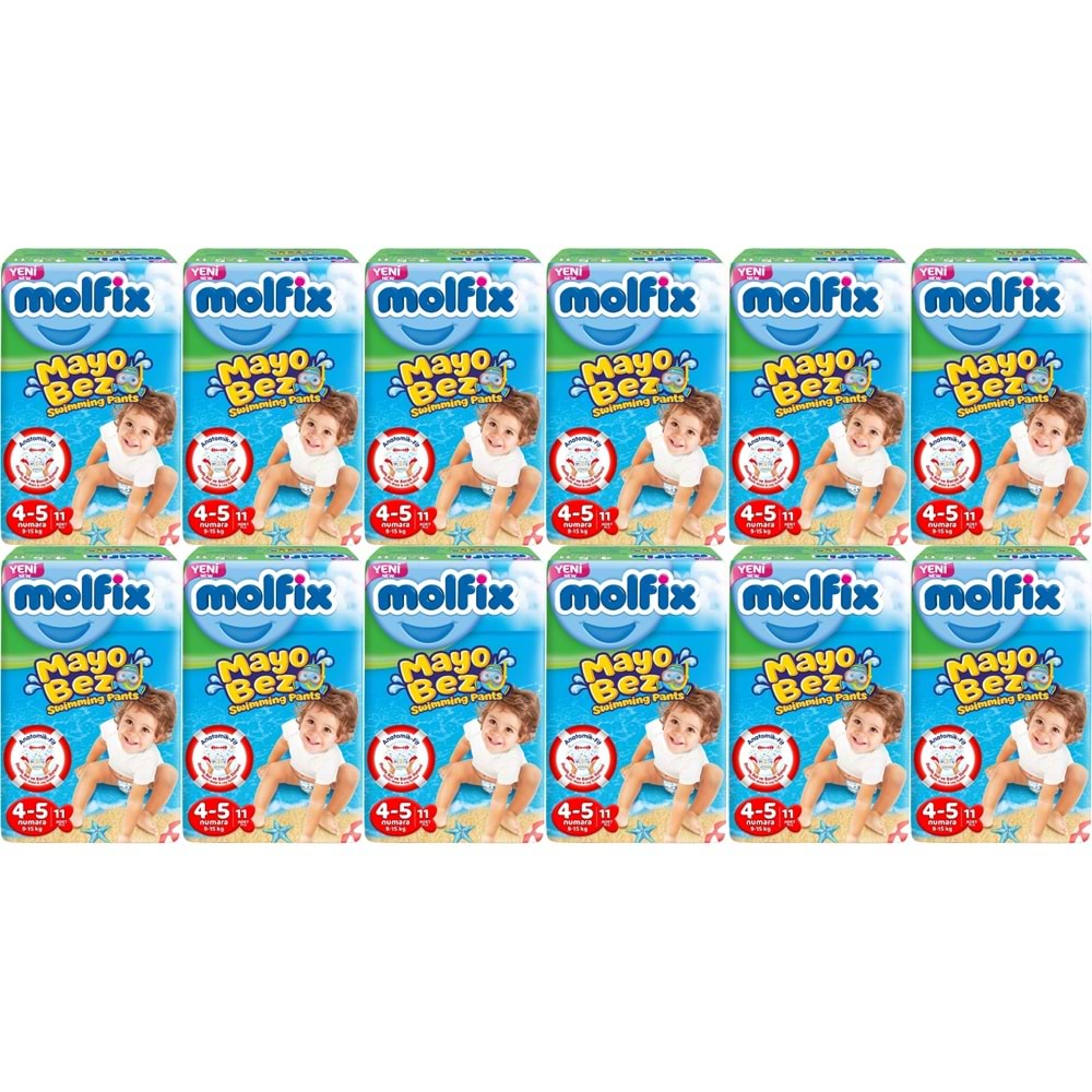 Molfix SwimminG Pants Mayo Bez Beden :4-5 9-15 KG 132 Adet