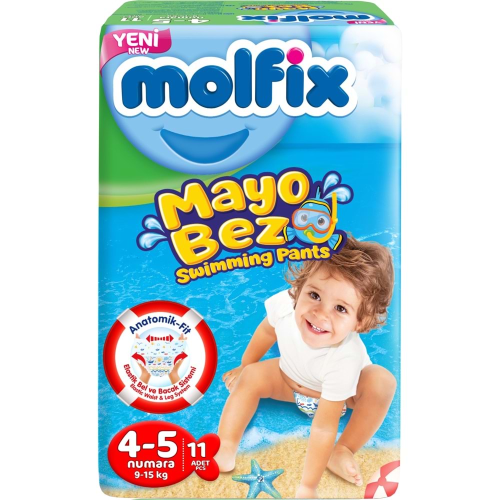 Molfix SwimminG Pants Mayo Bez Beden :4-5 9-15 KG 198 Adet