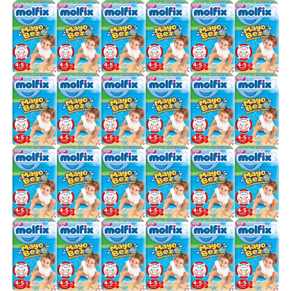 Molfix SwimminG Pants Mayo Bez Beden :4-5 9-15 KG 264 Adet