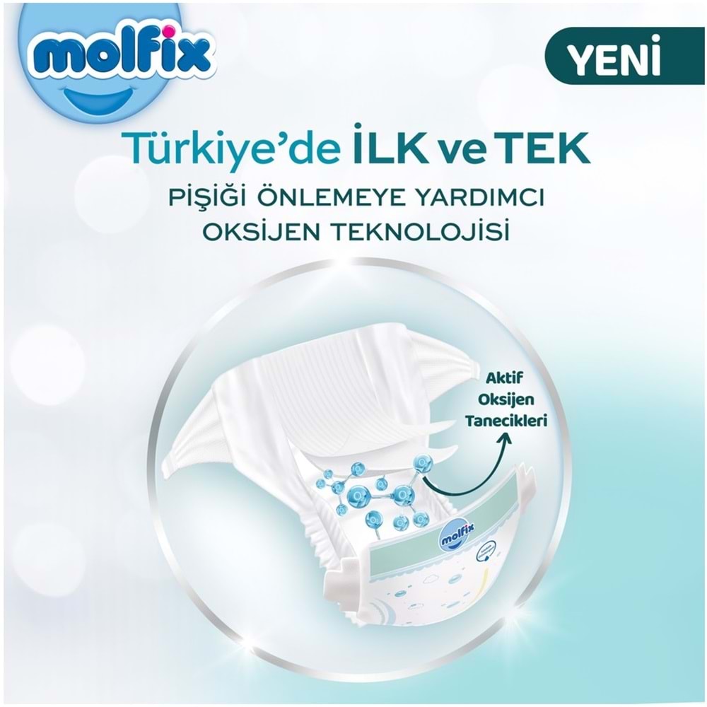 Molfix Premium Bebek Bezi 6 Beden 15+ KG Extra Large 162 Adet Aylık Ultra Fırsat Pk