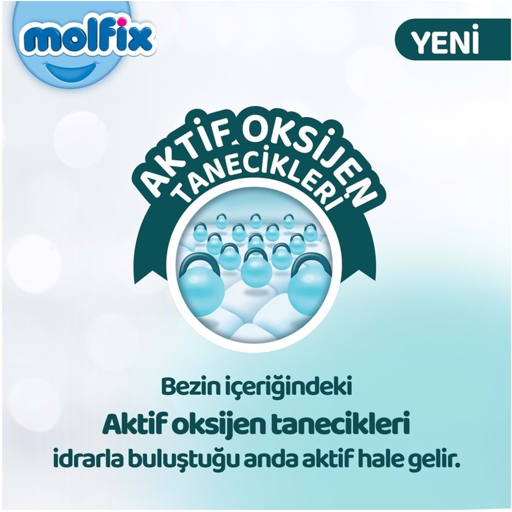 Molfix Premium Bebek Bezi 5 Beden 11-18 KG Junior 198 Adet Ultra Fırsat Pk + 6 Adet Islak Mendil