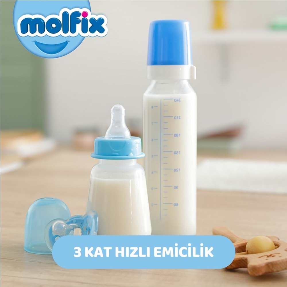 Molfix Bebek Bezi 5 Beden 11-18 KG Junior 200 Adet MeGa Ekonomik Fırsat Pk