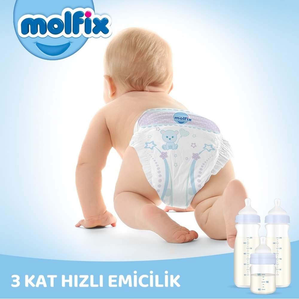 Molfix Bebek Bezi 7 Beden 20-30 KG XX Large 144 Adet Ultra Aylık Fırsat Pk