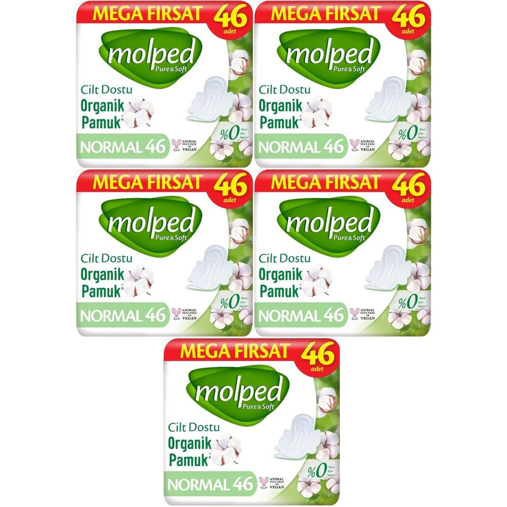Molped Pure&Soft Hijyenik Ped Normal 230 (5PK*46) Adet Mega Pk