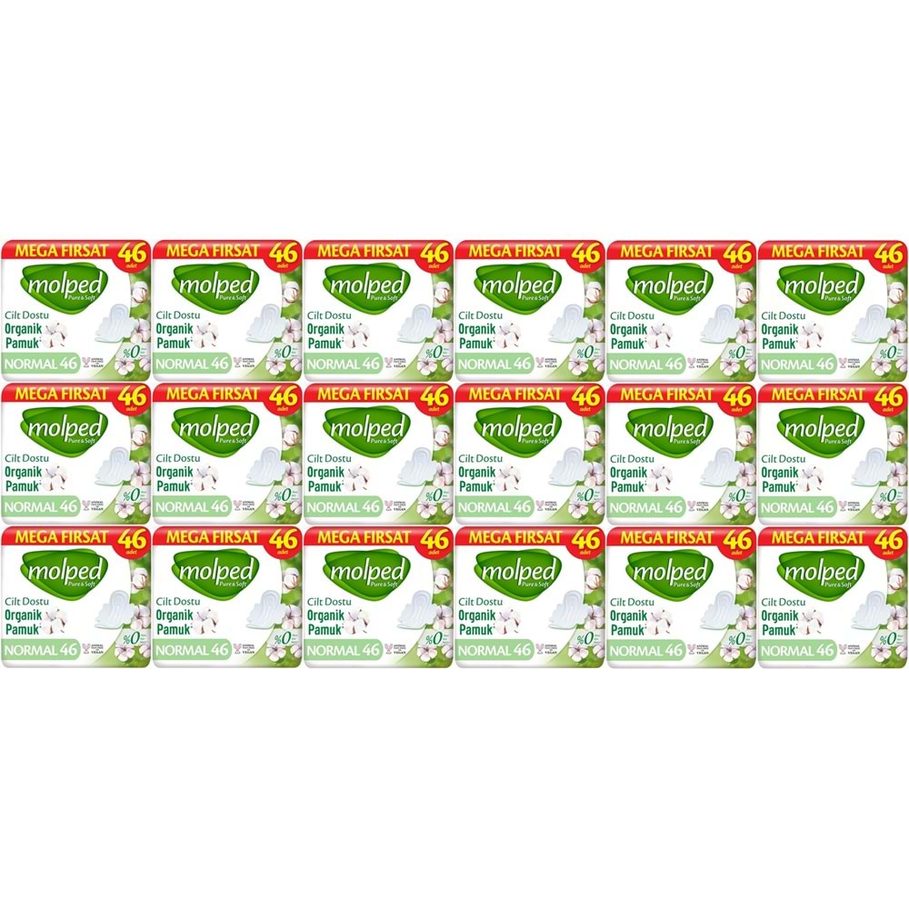 Molped Pure&Soft Hijyenik Ped Normal 828 (18PK*46) Adet Mega Pk
