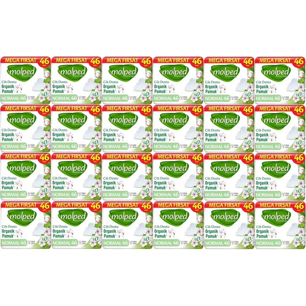 Molped Pure&Soft Hijyenik Ped Normal 1104 (24PK*46) Adet Mega Pk