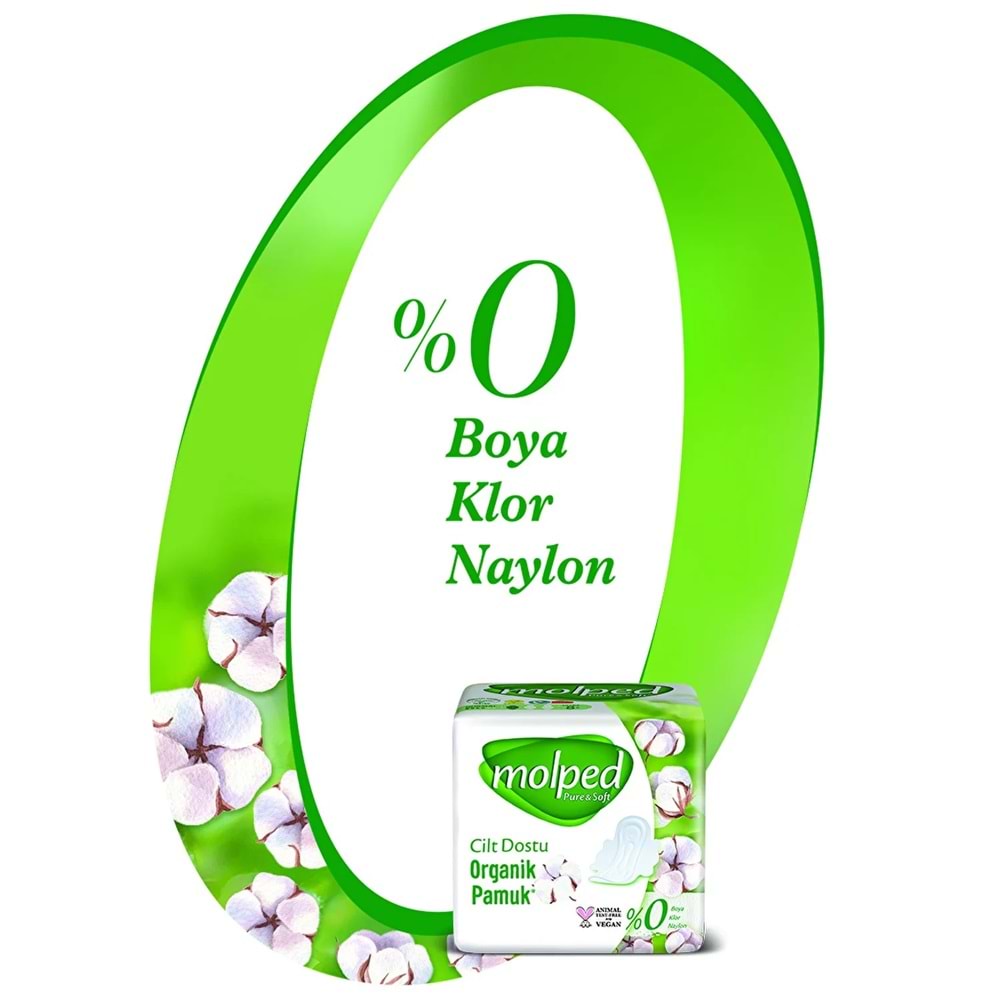 Molped Pure&Soft Hijyenik Ped Gece 180 (6PK*30) Adet Mega Pk