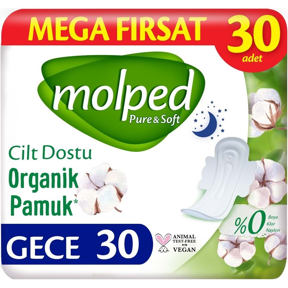 Molped Pure&Soft Hijyenik Ped Avantaj PK Normal 368 + Uzun 288 + Gece 240 Toplam : 896 Adet