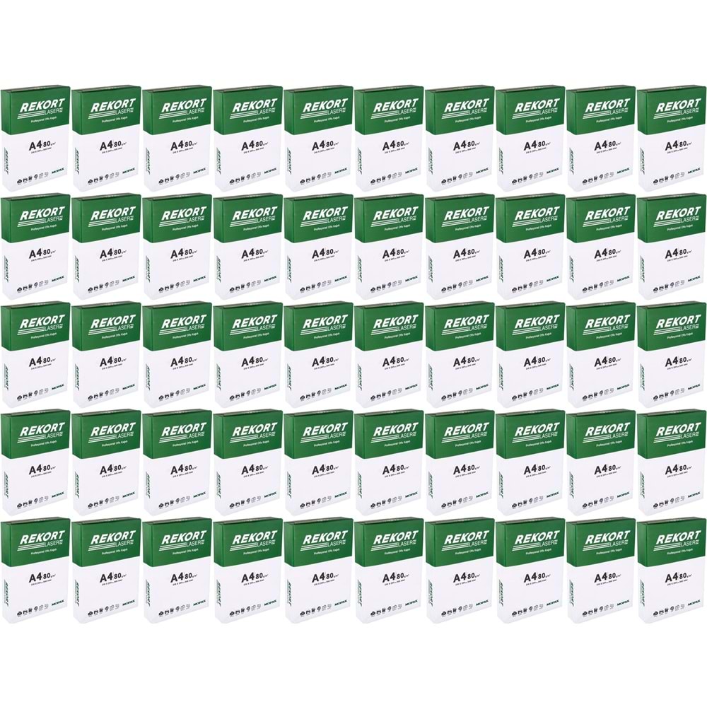 Mopak Rekort A4 80GR/M2 Fotokopi Kağıdı 25000 Adet (50PK*500)