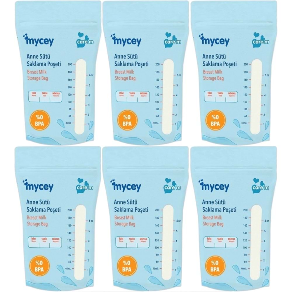 Mycey Anne Sütü / Süt Saklama Poşeti 25 Li Pk Tekli (6 Lı Set)