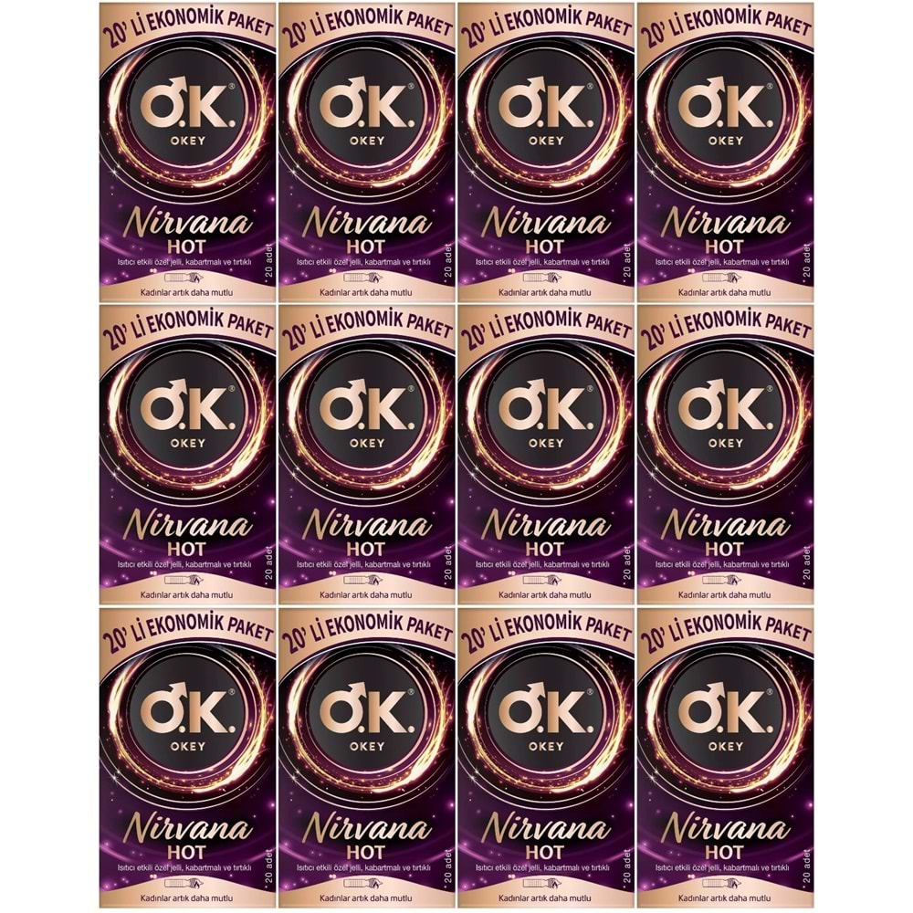 Okey Prezervatif 240 Adet Nirvana Ekonomik Pk (12PK*20)