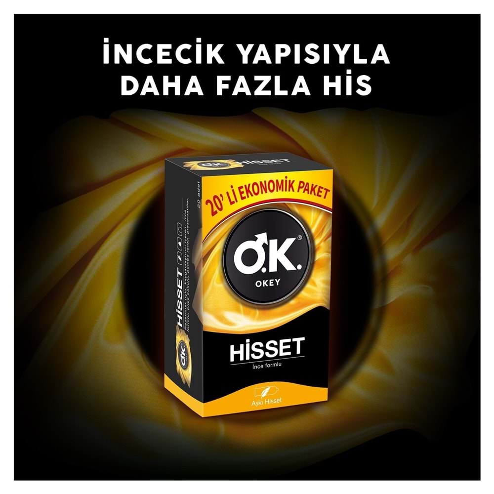 Okey Prezervatif 60 Adet Hisset Ekonomik Pk (3PK*20)