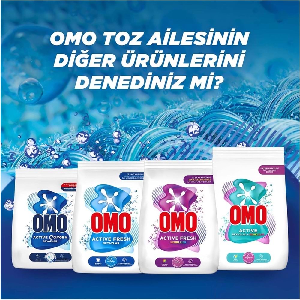 Omo Matik Çamaşır Deterjanı 30KG Beyaz ve Color/Renkliler (200 Yıkama) (4PK*7.5KG)