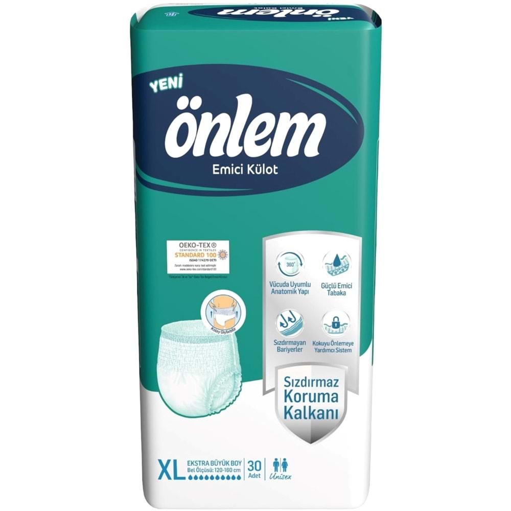 Önlem Emici Külot Yetişkin Bezi XL- Extra Large - Ekstra Büyük 90 Adet (3PK*30)