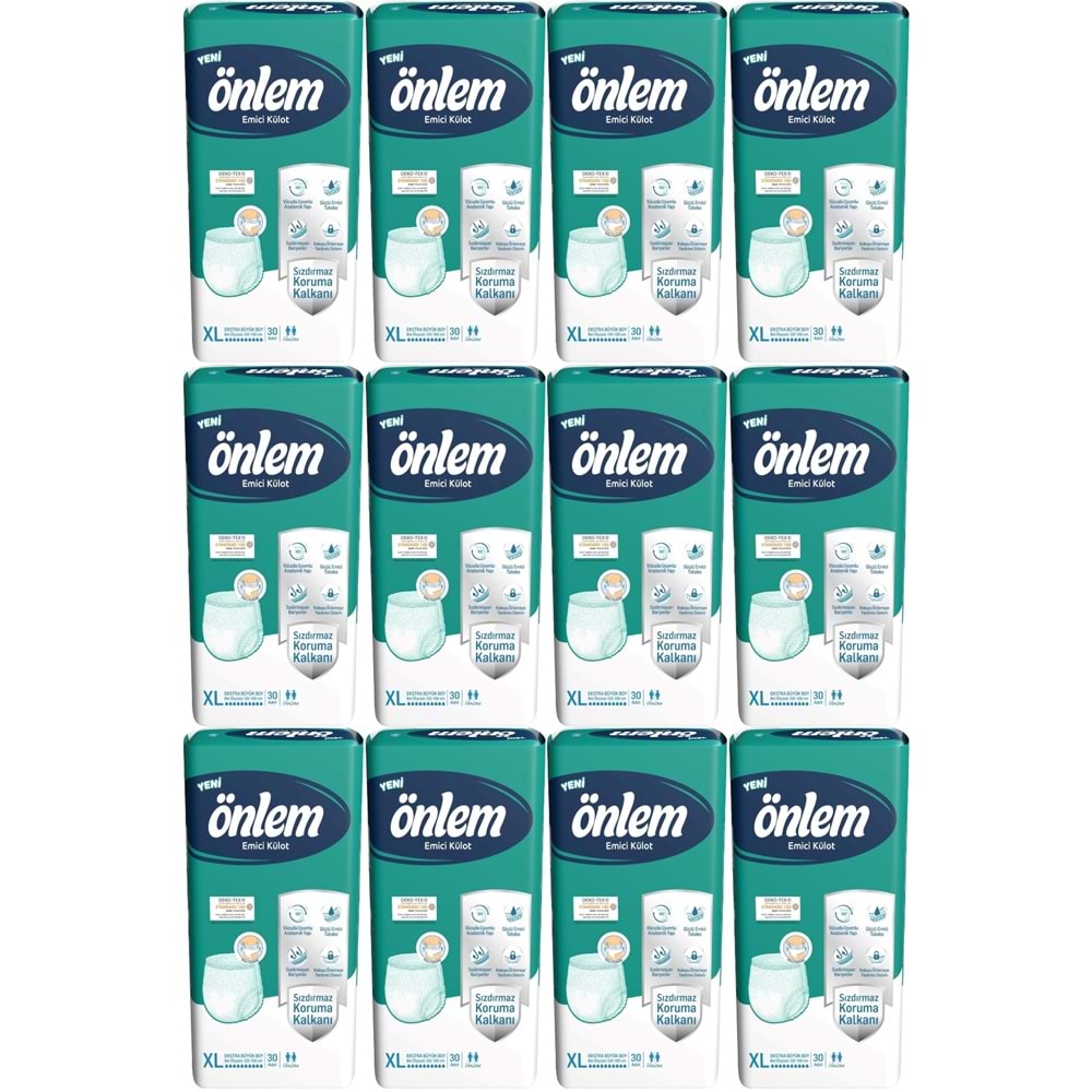Önlem Emici Külot Yetişkin Bezi XL- Extra Large - Ekstra Büyük 360 Adet (12PK*30)