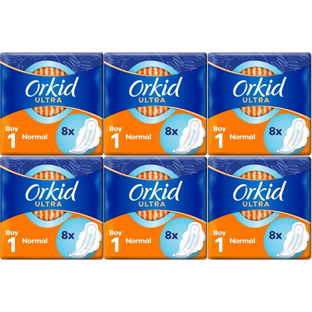 Orkid Hijyenik Ped Ultra Extra Normal 48 Adet Standart Pk (6PK*8)