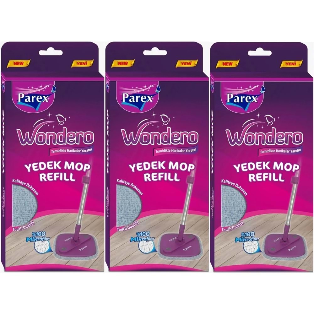 Parex Wondero Yedek Paspas Mop Refill (3 Lü Set)