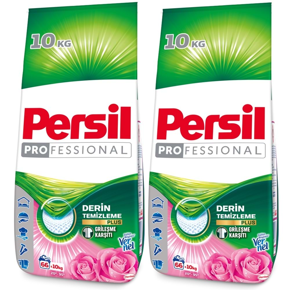 Persil Matik Toz Çamaşır Deterjanı 20KG Gülün Büyüsü (2PK*10KG) (132 Yıkama)