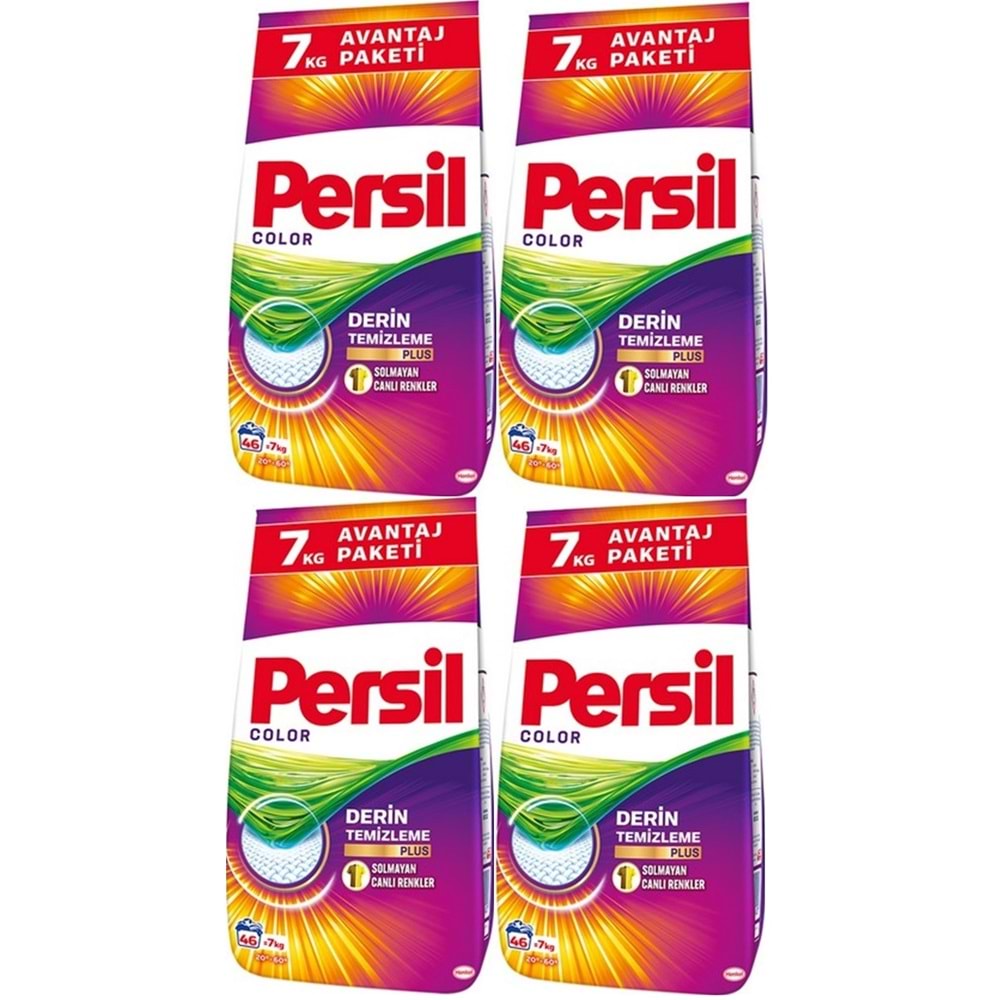 Persil Matik Toz Çamaşır Deterjanı 28 KG Color/Renkli (184 Yıkama) (4PK*7KG)